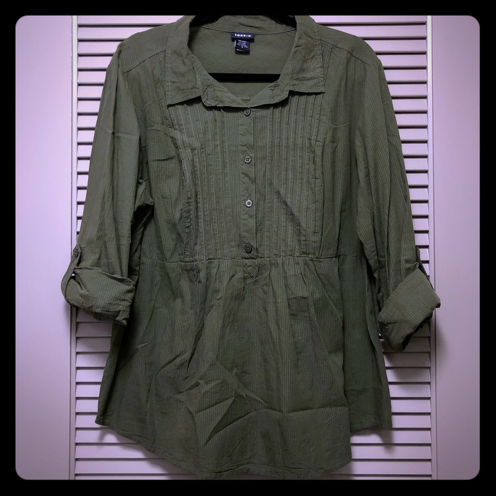Olive green blouse